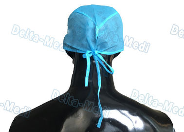 파란 PP Handmade 처분할 수 있는 외과 모자는, 의사 모자 15를 - 35gsm 제거합니다