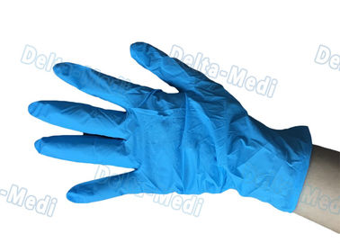 의학 분말 자유로운 비닐 장갑, 파란 처분할 수 있는 비닐 장갑 착용 저항